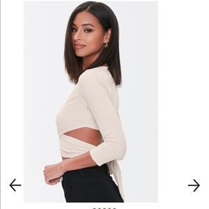 Wrap crop top